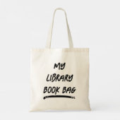 Sac de livres de bibliothèque en noir et blanc (Dos)
