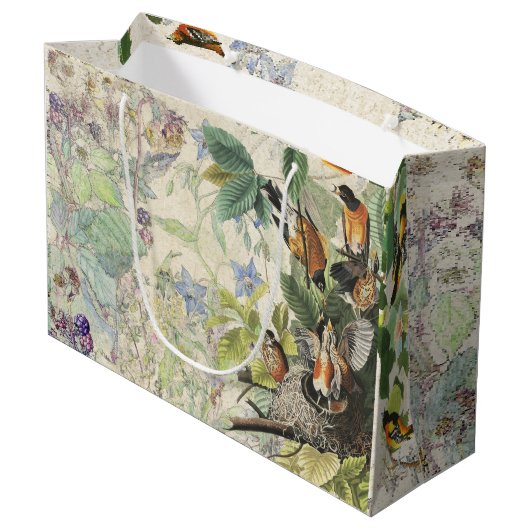 Sac de loriot d'Audubon et de cadeau de fleurs (Dos Angle)