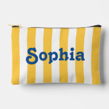 Sac de Maquillage à Nom Personnalisé Poche Rayée C