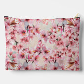 Sac de maquillage en fleurs de cerisier chic (Verso)