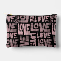 Sac de maquillage en graffiti - rose et noir - Amo