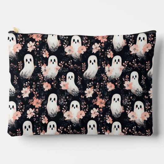 Sac de maquillage Fleur Halloween Ghost (Recto)