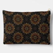 Sac de maquillage Mandala Design Abstrait noir (Verso)