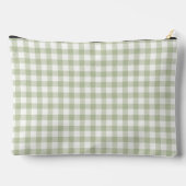 Sac de Maquillage Monogramme Gingham Vert Sauge (Verso)