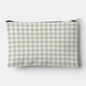 Sac de Maquillage Monogramme Gingham Vert Sauge (Verso)