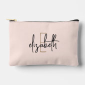 Sac de maquillage monogramme rose (Recto)