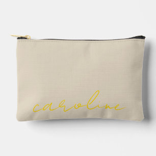 Sac de Maquillage Personnalisé avec Nom en Or : Po