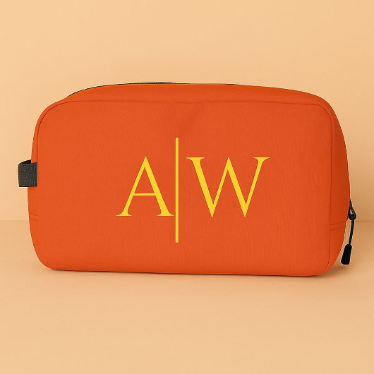 Sac de Maquillage Personnalisé Orange pour Demoise
