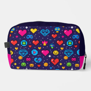Sac de Maquillage Rétro Pixel pour les Fans de Jeu