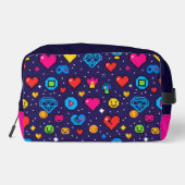 Sac de Maquillage Rétro Pixel pour les Fans de Jeu (Verso)