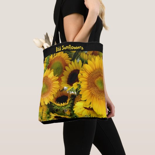 Sac de marché Bold Sunflower Farmers (De près)