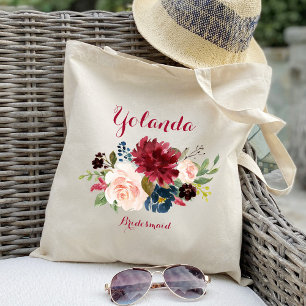 Sac de mariage personnalisé Bourgogne pour demoise