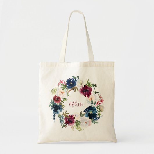 Sac de mariage pour demoiselle d'honneur bordeaux (Devant)