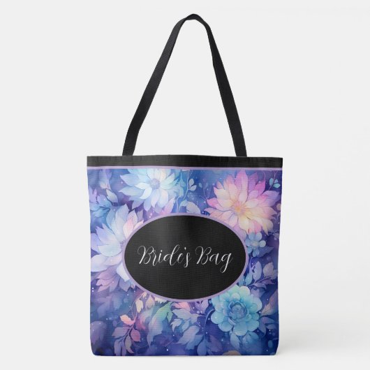 Sac de mariée floral à peonies multiples impressio (Devant)
