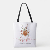 Sac de mariée floral aquarelle d'automne (Dos)
