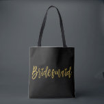 Sac de mariée Gold et Black Wedding Party<br><div class="desc">Le sac Bridesmaid Gold et Black Wedding Party est le sac mariage idéal pour voyager avec à un mariage de destination.</div>