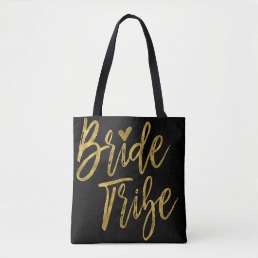 Sac de mariée Tribe Gold et Black Wedding Party (Devant)