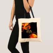 Sac de monogramme d'art Abstrait Fireball (Devant (produit))