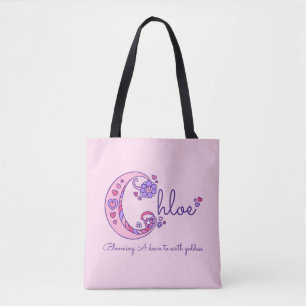 Sac de monogramme de nom et de signification de