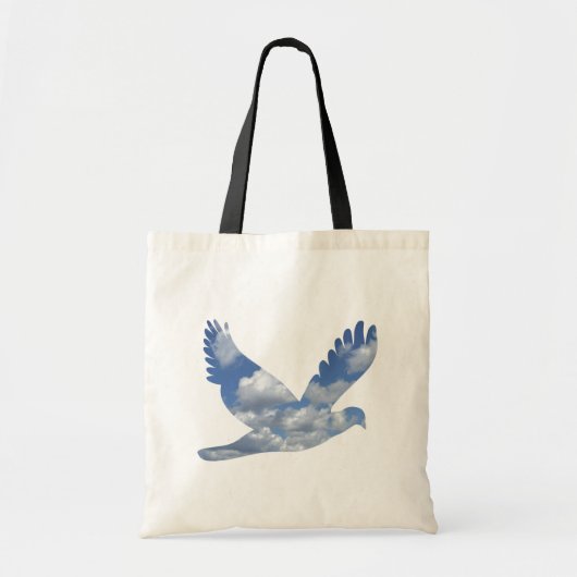 Sac de motif d'oiseau de nuages (Devant)