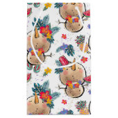 Sac de Noël blanc Snowman tropical (Dos)