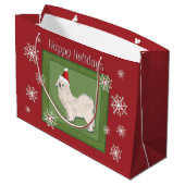 Sac de Noël en espagnol tibétain (blanc) (Dos Angle)