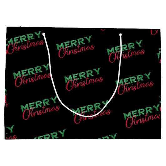 Sac de Noël personnalisé, fête de Noël (Dos)