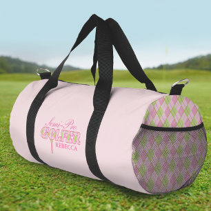 Sac de nom rose pour les filles semi-pro golfer