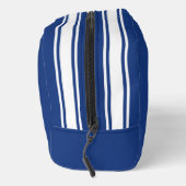 Sac de nuit bleu de course à rayure blanche de Pap (Droite)