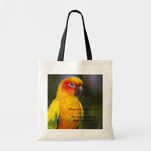 Sac de perroquet de Sun Conure (avec le texte) (Devant)