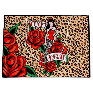 sac de pin-up de cadeau de rétro diable de