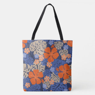 Sac de plage Ailani Hawaiian Hibiscus Tropical Nav