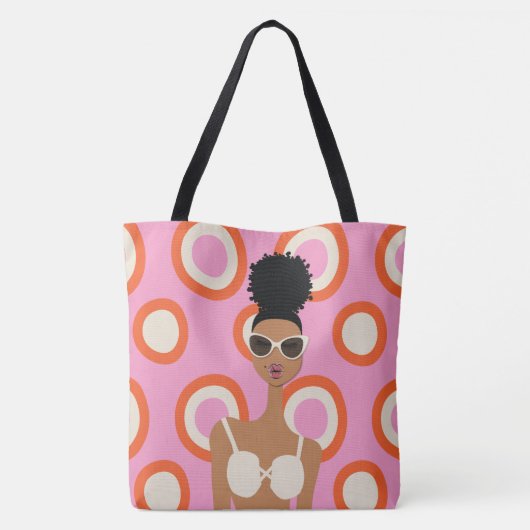 Sac de plage blanc Bikini (Dos)