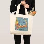 Sac de plage carte auto Cape Cod (Devant (produit))