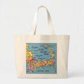 Sac de plage carte auto Cape Cod (Devant)
