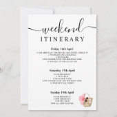 Sac de plage d'aquarelle fin de semaine programme (Dos)