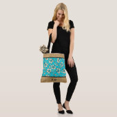 Sac de plage de Malia Hibiscus Hawaii Monogram (Sur le modèle)