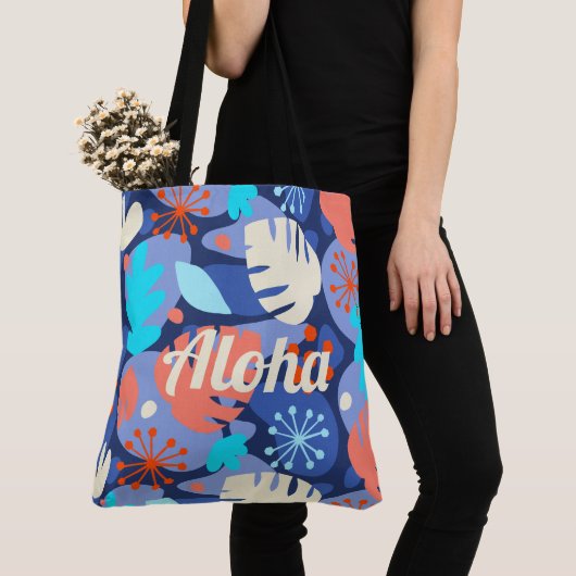 Sac de plage de Mod Monstera Leaf Hawaiian Tropica (De près)