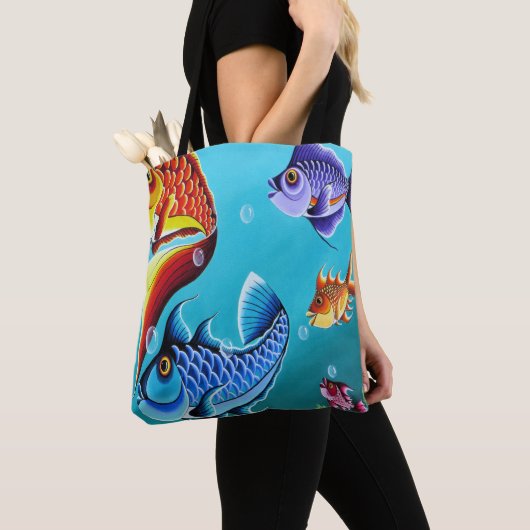 Sac de plage de poisson caricaturé (De près)