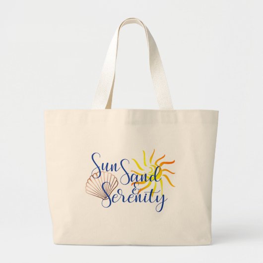 Sac de plage de sérénité de sable de Sun grand (Devant)