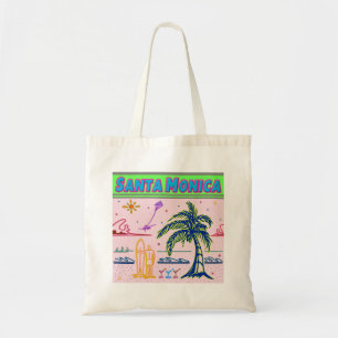 Sac de plage de Surfer "Père Noël Monica"