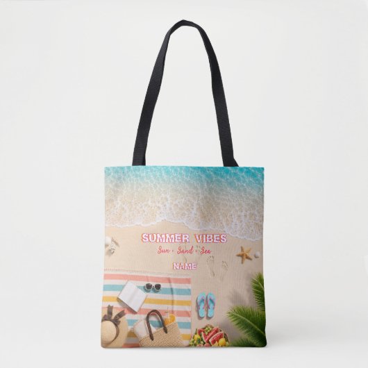 Sac de plage esthétique d'été (Devant)