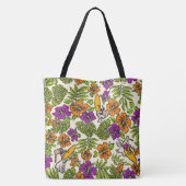 Sac de plage hawaïen Aloha Patchwork - Violet (Dos)
