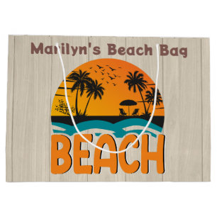 Sac de plage multicolore personnalisé