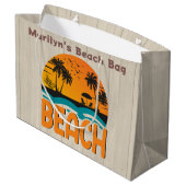 Sac de plage multicolore personnalisé (Dos Angle)