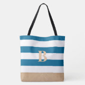 Sac de plage personnalisé monogramme (Dos)