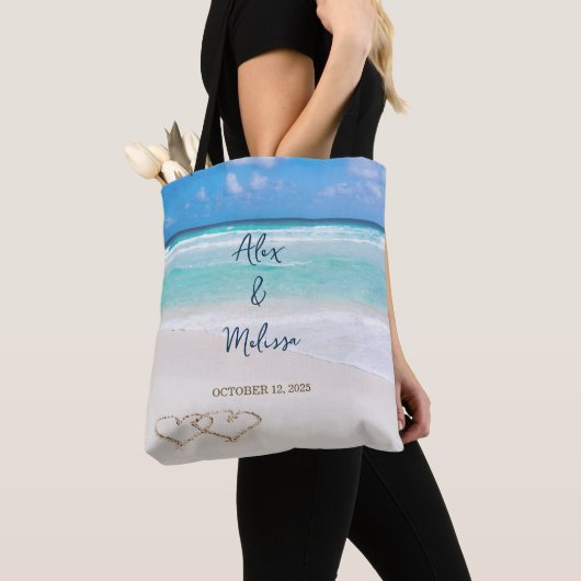 Sac de plage pour mariage (De près)