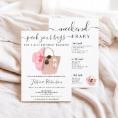 Sac de plage - programme de parties scintillant we