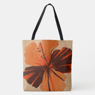 Sac de plage réversible Hibiscus hawaïen