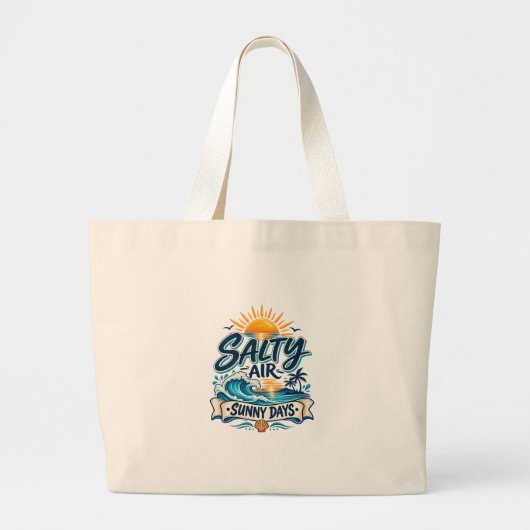 Sac de plage Salty Air Sunny Days (Devant)